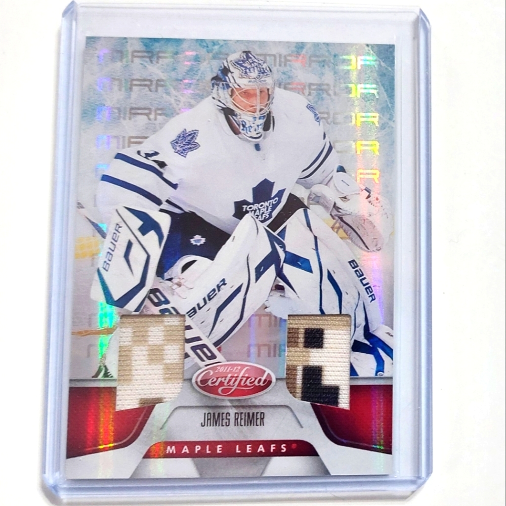 James Reimer Panini 2011/12 Certified Freshman Signatures Card Leafs 004/150
